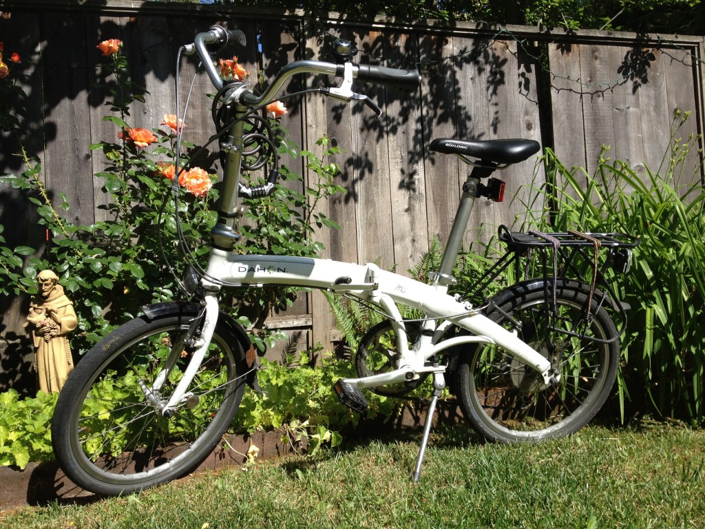 My bike in the garden